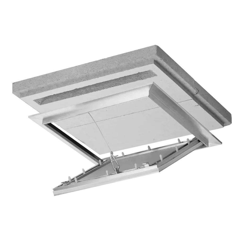 Alustar Airproof EI30 fire-rated access panel for suspended ceiling, airtight and smoke-tight, 200×200 to 600×600 mm