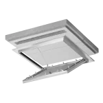Alustar Airproof EI30 fire-rated access panel for suspended ceiling, airtight and smoke-tight, 200×200 to 600×600 mm