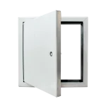 Tempo Softline metal access panel, airtight with acoustic insulation, square key lock, 200×200 to 600×600 mm