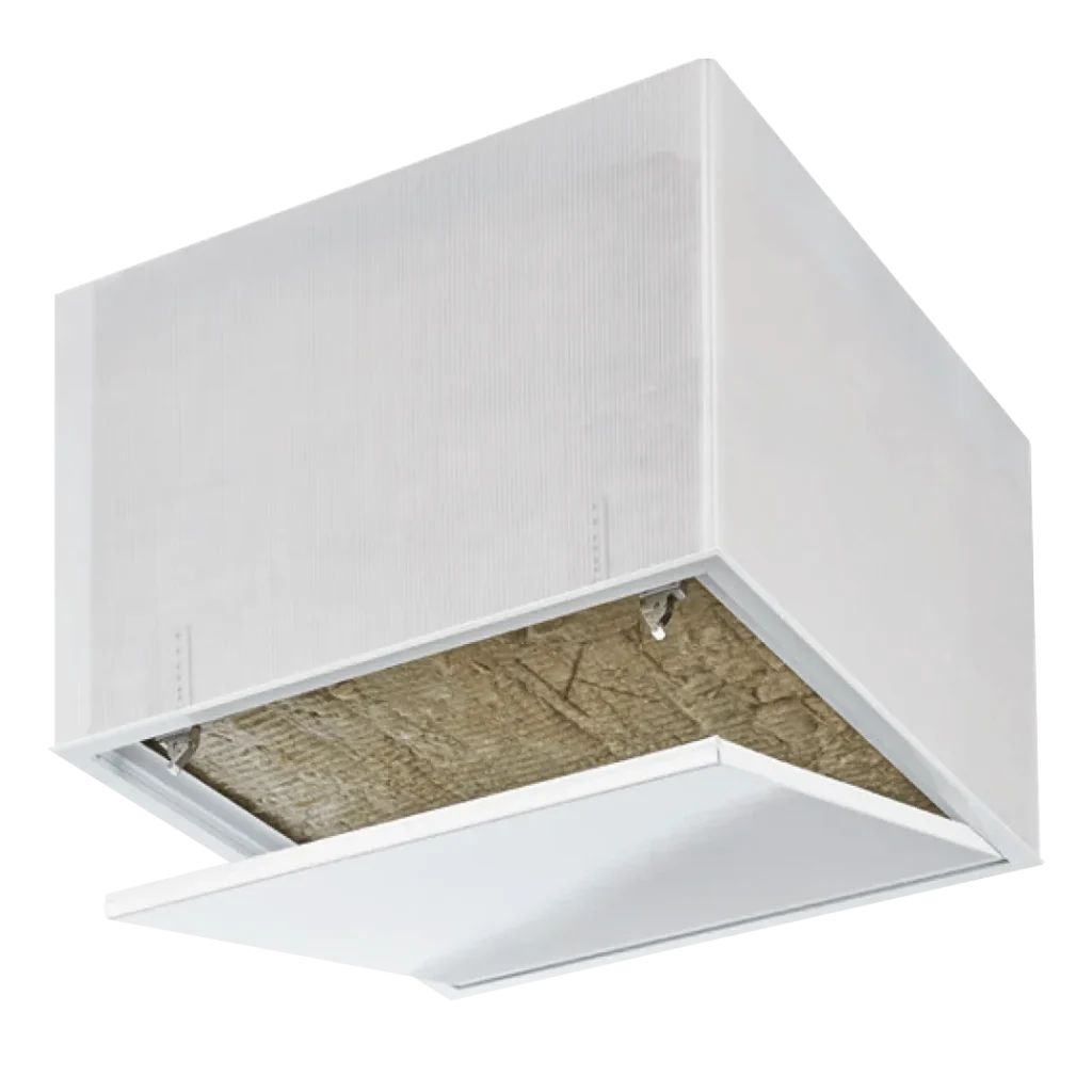 Tempo Primus Airproof access panel for low-energy buildings, airtight with insulation, 500×500 to 500×500 mm