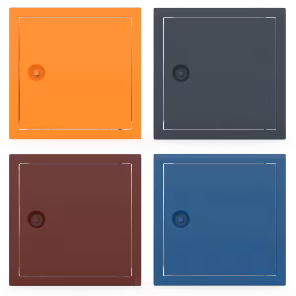Tempo Softline Coloured Metal Access Panel - Square Key Lock - Image 2