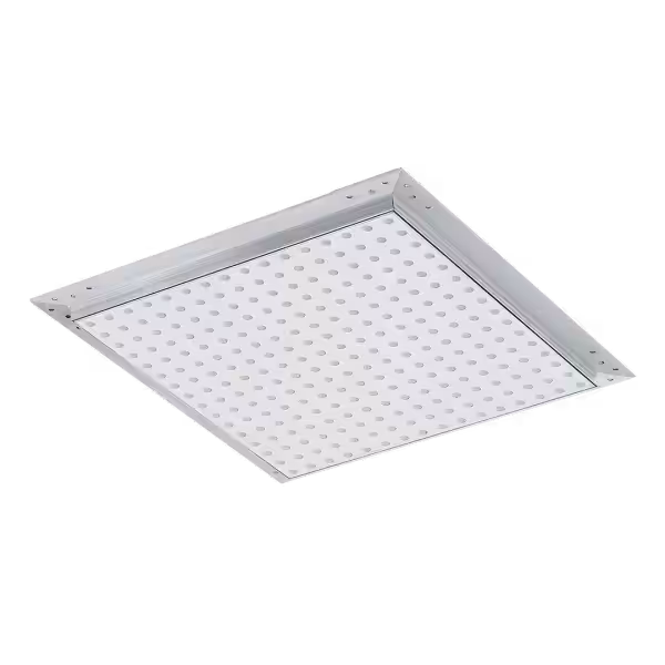 Perforated access panel Tempo Eco Star with integrated 8/18 R plasterboard, ceiling mount