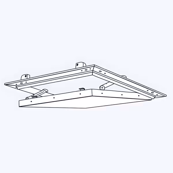 Technical diagram of the 8/18 R perforation pattern, Tempo Eco Star access panel
